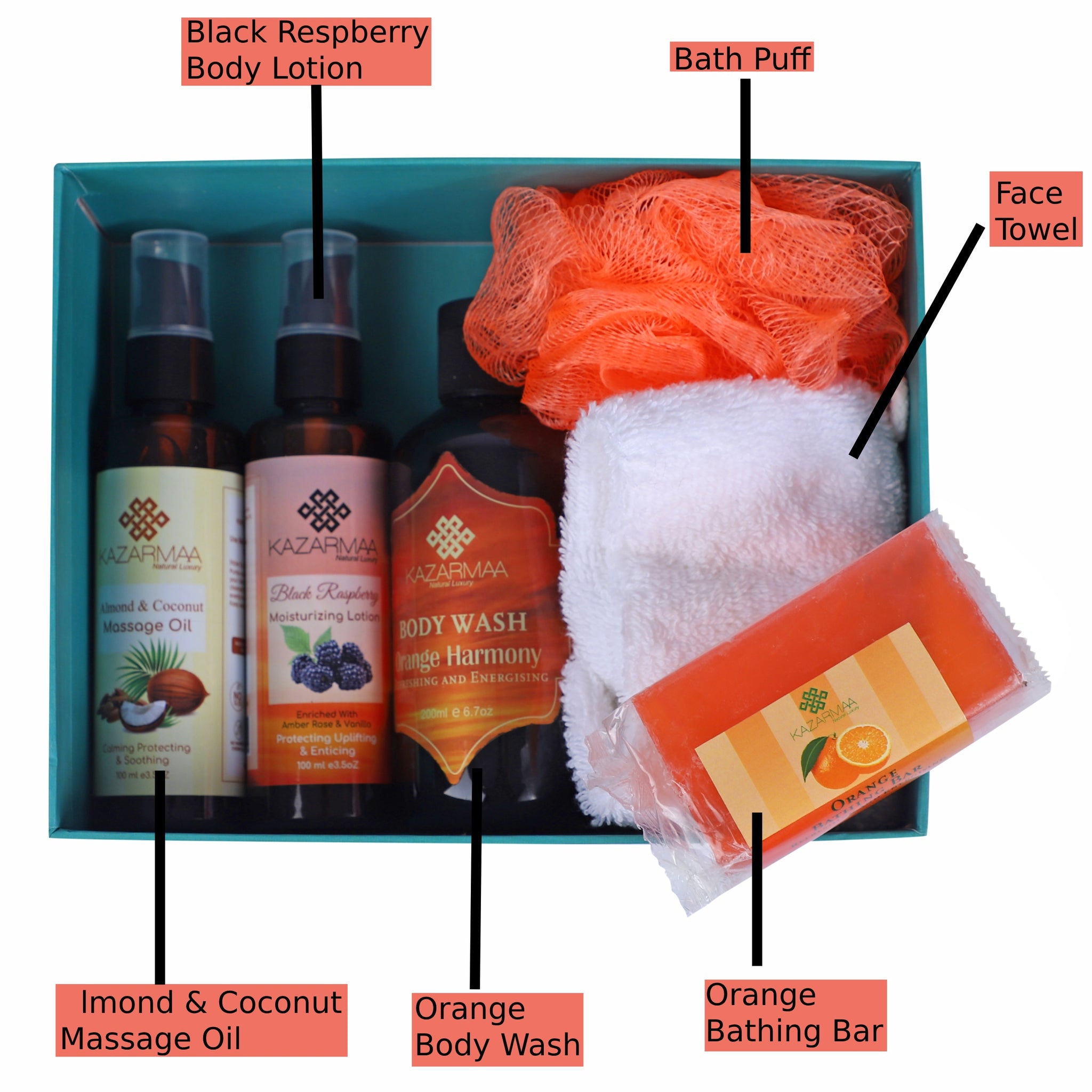 Kazarmaa Orange Odyssey Cleansing & Moisturize Gift Set