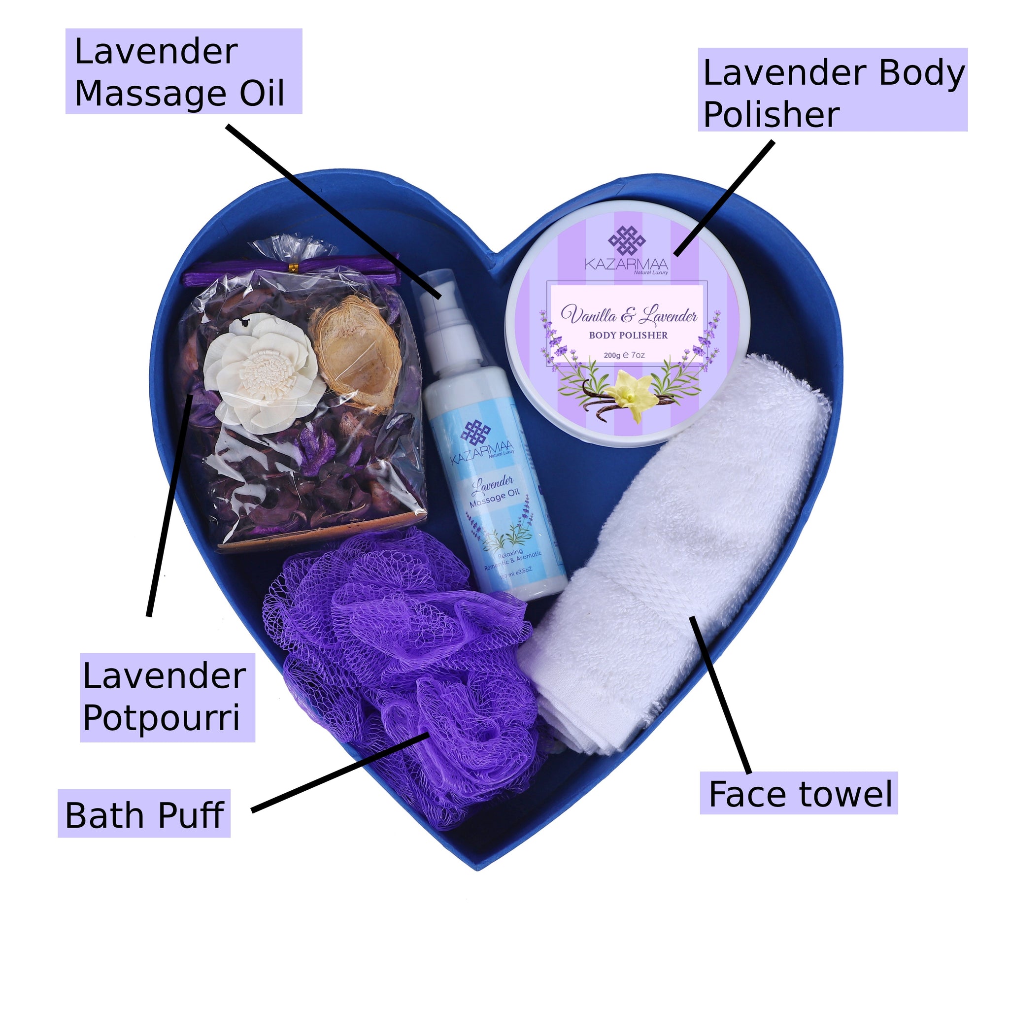 Kazarmaa Lavender Love Cleansing and Relaxing Gift Set