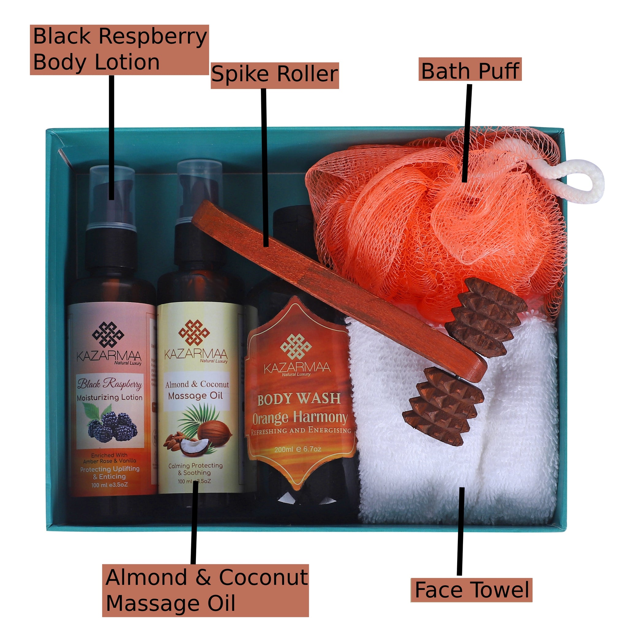 Kazarmaa Orange Odyssey Toning, Cleansing & Moisturizing Gift Set