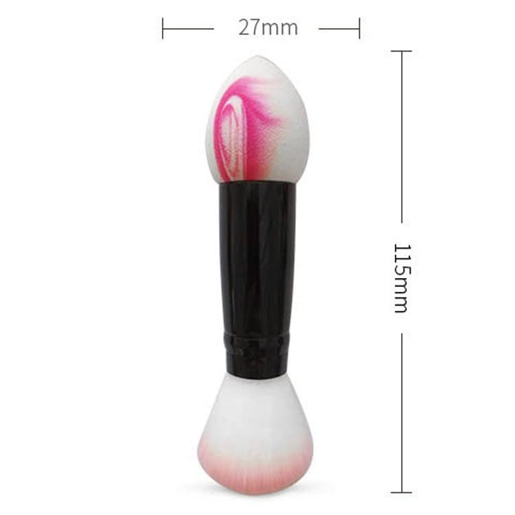 Kazarmaa 2-in-1 Makeup Brush and Sponge for Premium and Best Liquid Foundation Brush - Multicolor