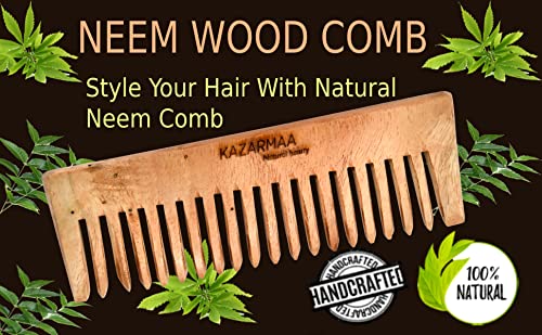 Pure Organic 100% Natural Neem wood Comb