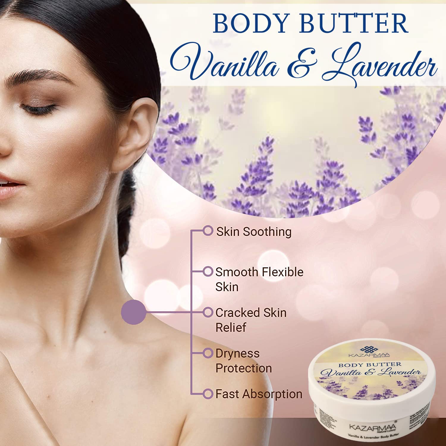 Vanilla & Lavender Body Butter- 200gm