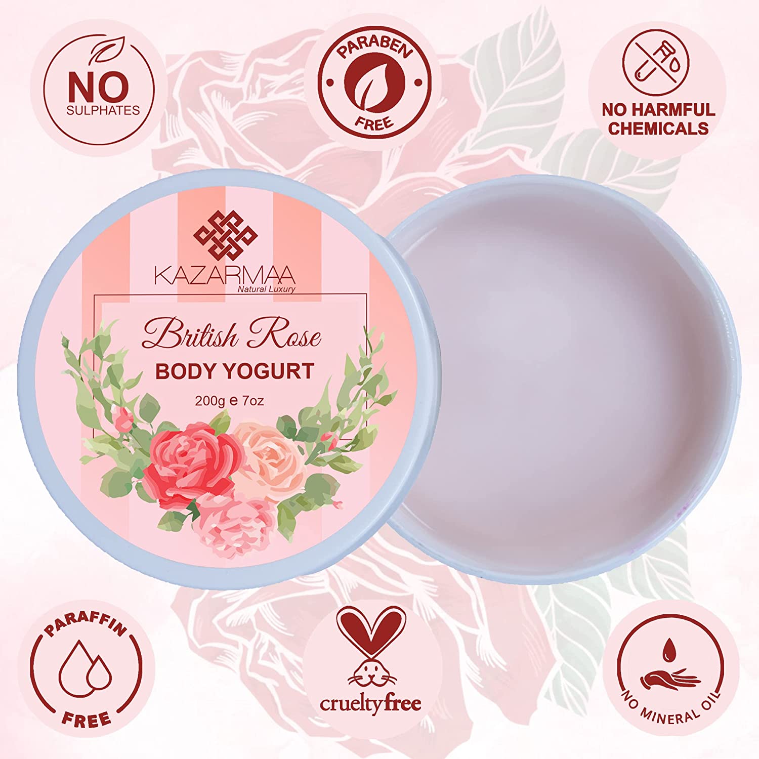 British Rose Body Yogurt -200gm