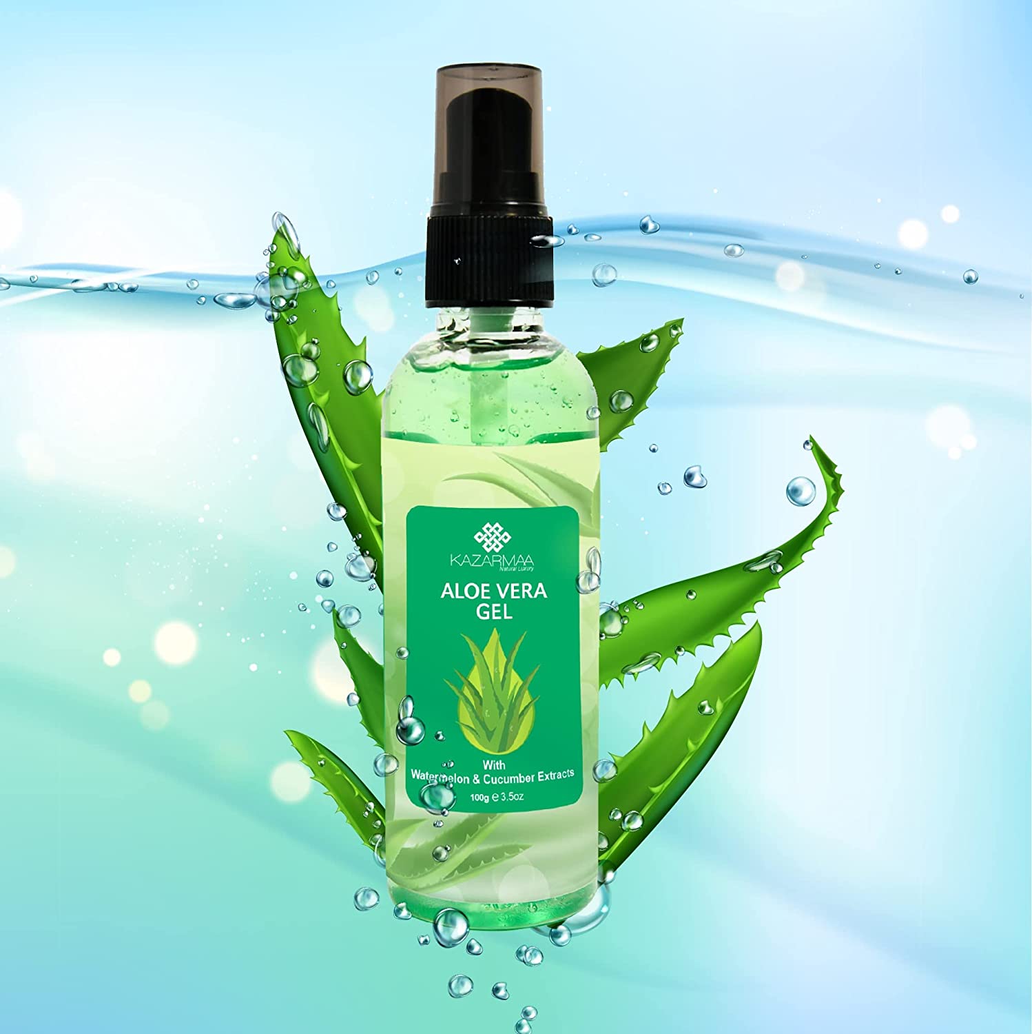 Natural Aloevera gel with Cucumber and Watermelon extract - 100gm