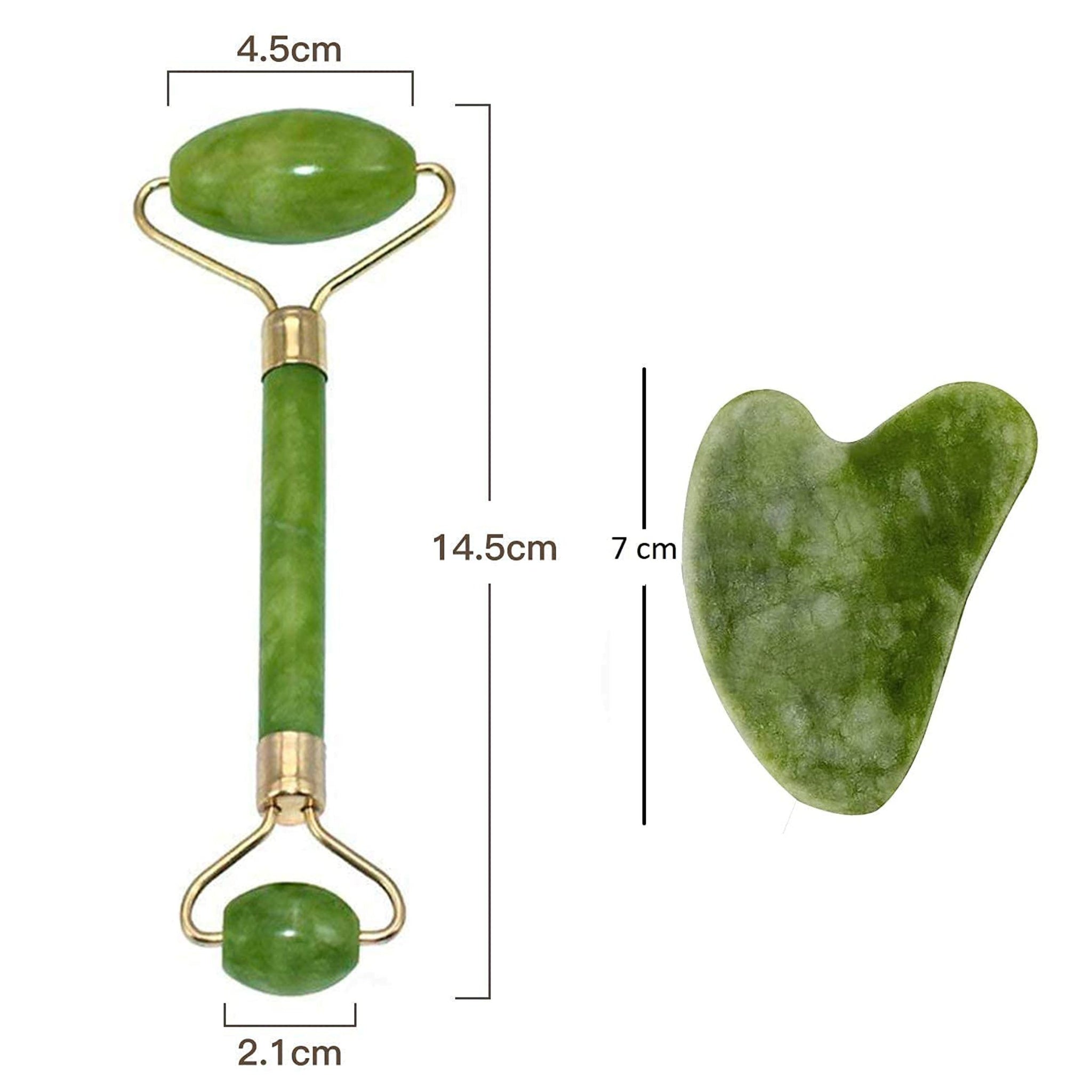 Jade Roller with Gua Sha Set-Face Massager