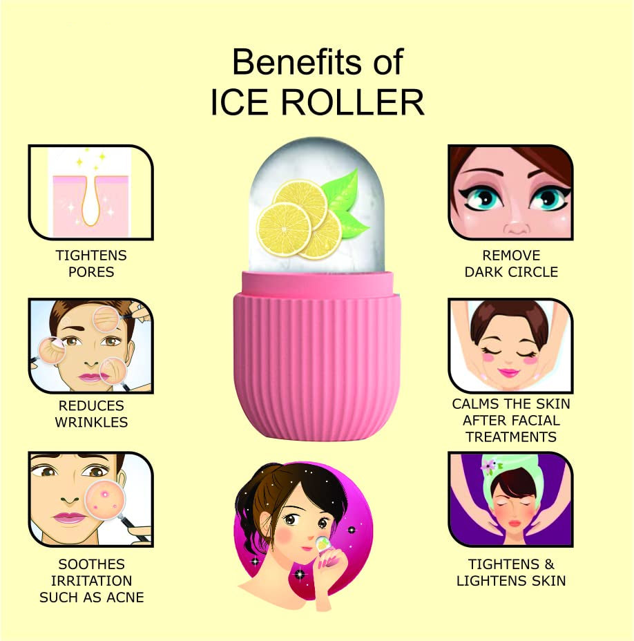 Kazarmaa Ice Roller for De-puffing - Pink